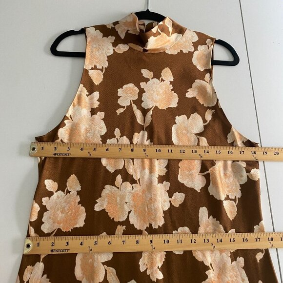 Vince Brown Floral Maxi Dress - Picture 9 of 11